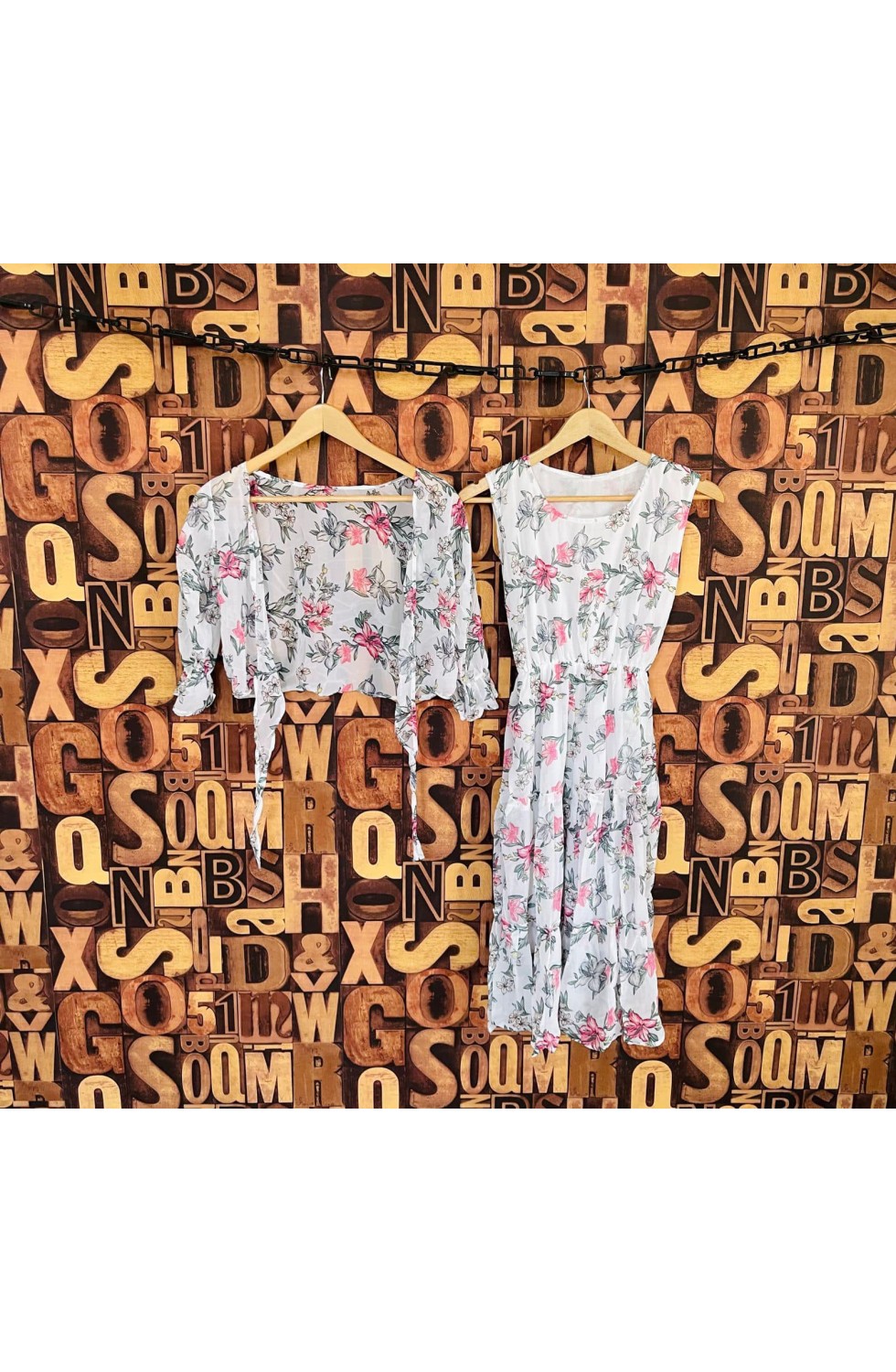 2 pc FLOWER PRINT