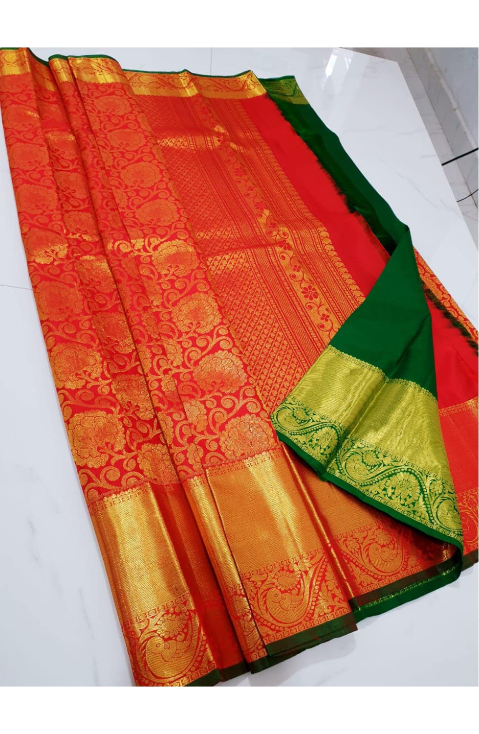 100% kanchipuram pure pattu handloom silk saree