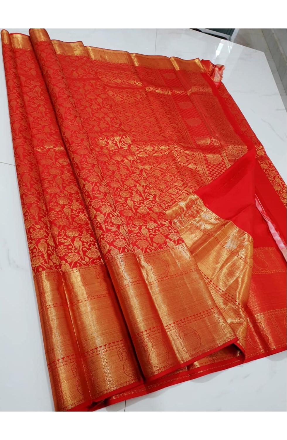 100% kanchipuram pure pattu handloom silk saree